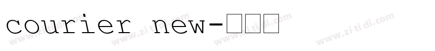 courier new字体转换